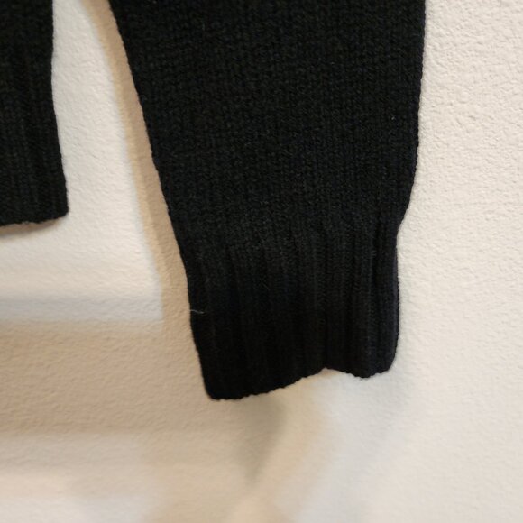 Vintage Lauren Ralph Lauren Gold Dragon Embroidery Sweater LambsWool Women PM - Picture 10 of 14